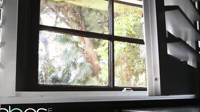 BABES - Cute Inked Arya Fae Gets Stuck in Doggydoor
