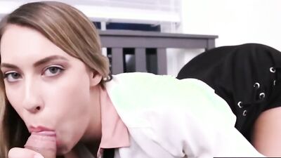 Almost Teen Step Mom Kimber Lee Jizzed on Face by Step Son!