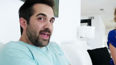 Spizoo - Step Mom Cherie Deville get Pound her Pussy and Mouth, Big Boobs