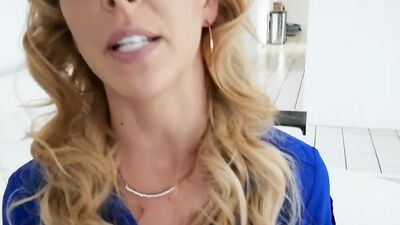Spizoo - Step Mom Cherie Deville get Pound her Pussy and Mouth, Big Boobs