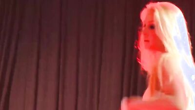 Stepmom Striptease on Stage