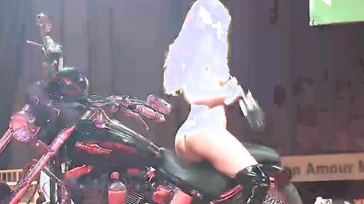 Stepmom Striptease on Stage