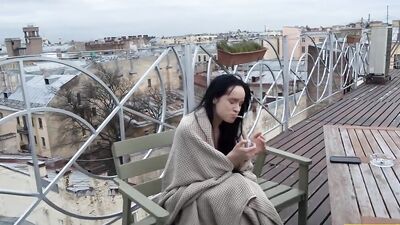 SISPORN Flapper Greedily Sucks Stepbrothers Dick and has Vaginal Sex