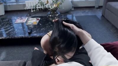 SISPORN Flapper Greedily Sucks Stepbrothers Dick and has Vaginal Sex