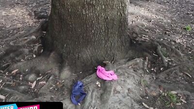 Blonde teen cutie is being shagged by a kinky old neighbor