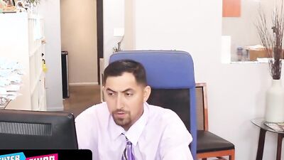 Horny Stepdads Switch Teeny StepDaughters in Work