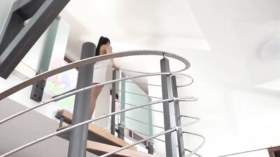 OLD4K. Anna Rose Gets Horny in Shower then Plays with old Cock