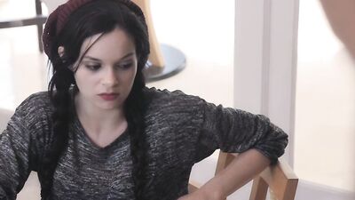 Foxy chick moans loudly while being impaled on stepbrother's cock