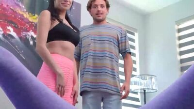 Two dazzling babes are fucked by a horny Yoga instructor