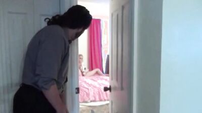 Piper Perri blows a chubby guy and gets fucked from behind