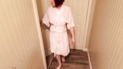 Naughty MILF Jane Cane sucks a cock in POV-style video