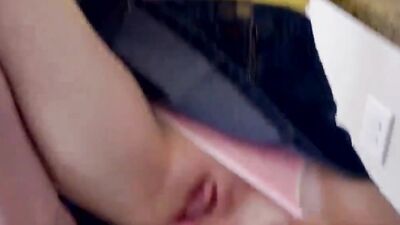 Petite blonde is drilled with some hard cock in the kitchen