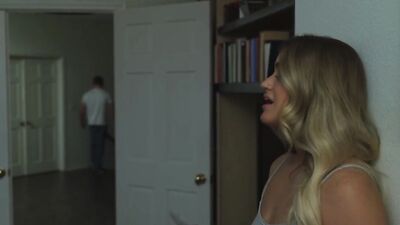 Bubble butt blonde Kenzie Madison is spanked and fucked from behind