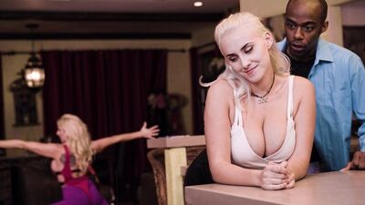 Blonde babe is happy to try some big black cock