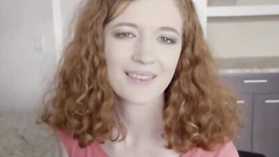 Charming girl sucks a monster cock and gets stretched with it
