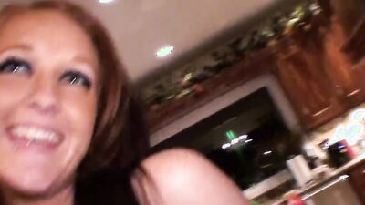 Naughty girl is walking completely naked in an abandoned factory
