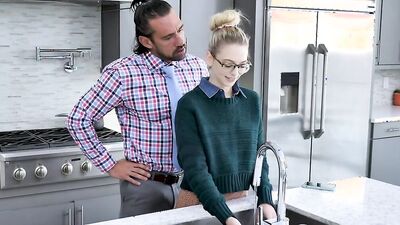 Nerdy blonde Lily Larimar is fucked by a hung man Johnny Castle