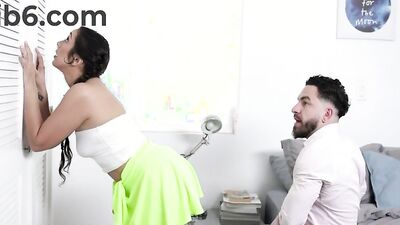 foxy girl is being shagged by a horny bearded stepdaddy