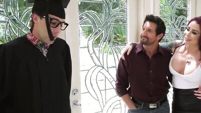 Inked bombshell Monique Alexander is being fucked by two hung guys