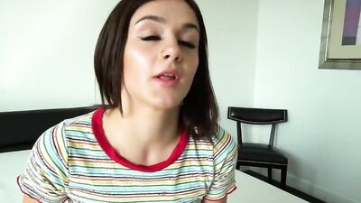 Rosalyn Sphinx blows and rides a hard dick in POV sex scene