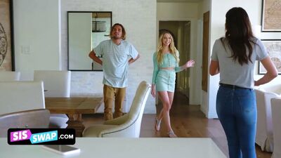 Two Stepbrothers Put On Masks To Trick Their Cute Sisters
