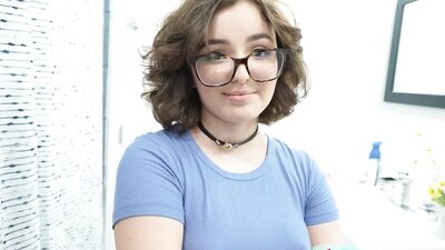 Nerdy Teen Stepsister Is Wet for Cheating Stepbro - Leanna Lovings -