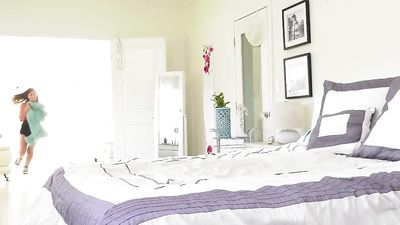 FamilyHookUps - Cute Stepdaughter Strips and Fuck Stepdad