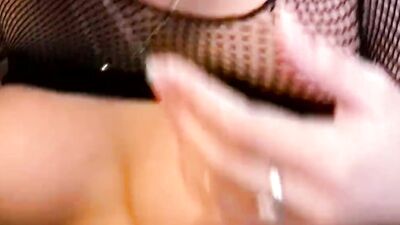 Horny stepmom in lingerie gets a facial