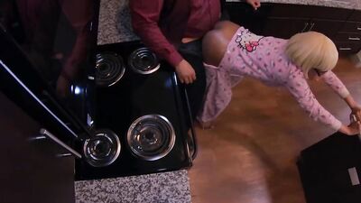Standing Raw Doggystyle! Stepdad Is So Deep Inside Me it Hurts