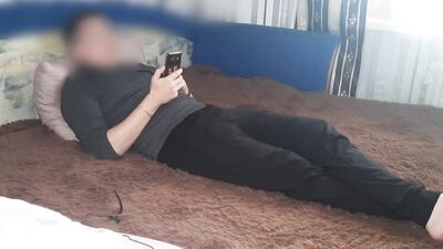 stepsister watched internet with stepbrother, got horny and fucked him