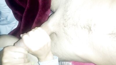 Handjob mouthjob footjob huge cum