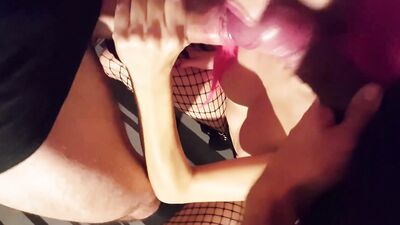 my first double blowjob! cover my face with cum! i love sucking two cocks - Jenny Pink
