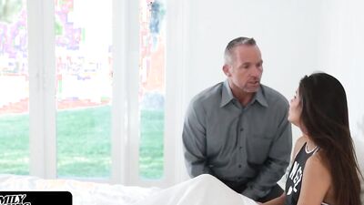 Horny Stepdad Plays With His Stepdaughter’s Pussy
