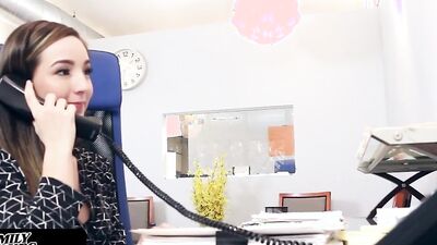 Naught Teen Seduces Stepdaddy At Work
