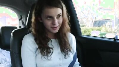 Cute teen sucks her stepdad