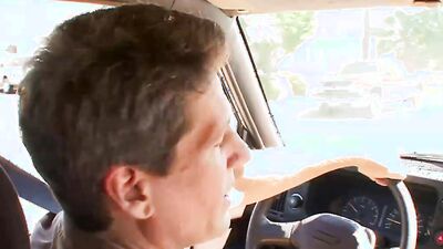 Wild Talia Palmer distracts her angry stepdaddy