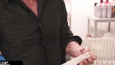 Perv Man Gets Horny From Sniffing His Stepdaughter’s Panties