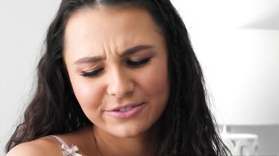 Pervert MILF Masturbates While Watching Her Son-In-Law Destroying Her Stepdaughter's Pussy