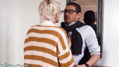 The Sexual Fantasy Of Blonde Busty Skye Blue With Nerd
