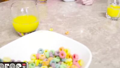 MOFOS - stepsister Eva Lovia & her stepbro share GF
