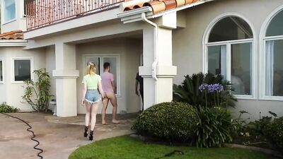 BiPhoria - Couple's Bisexual Fantasy Shows Up In Backyard