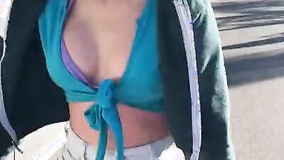Hot Jewelz Blu Gets Fucked in Public Pool POV