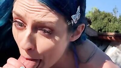 Hot Jewelz Blu Gets Fucked in Public Pool POV