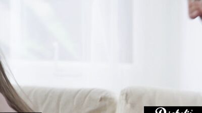 The Shy Maya Woulfe Gets To Ride Her Step-Dad's Cock