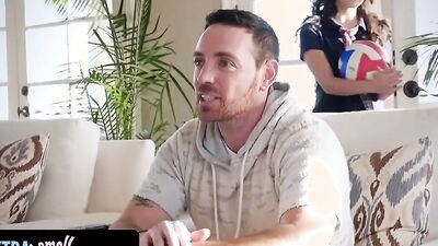 Exxxtra Small - Horny Stepfather Becomes Too Close With His Tiny Stepdaughter And Fucks Her Hard