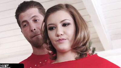 Horny Teen Rubs Stepbros Big Cock