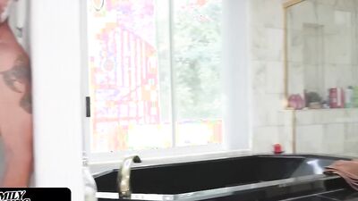 Family Strokes - Sexy Stepdaughter Aroused On Seeing Stepdad Naked