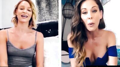 MOMMYSGIRL Thirsty Emma Hix And Stepmom Cherie DeVille Share Their Wet Pussy On Cam