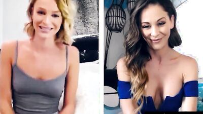 MOMMYSGIRL Thirsty Emma Hix And Stepmom Cherie DeVille Share Their Wet Pussy On Cam