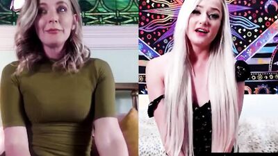 MOMMYSGIRL Horny Student Abroad Squirts While Masturbating On Video Call With Her Stepmom